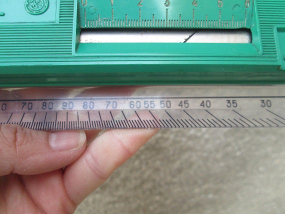 Vintage Soviet Drawing Ruler-Leningrad IR 2 in original case from 80/'s \u041b\u0435\u043d\u0438\u043d\u0433\u0440\u0430\u0434 \u0418\u0420 2