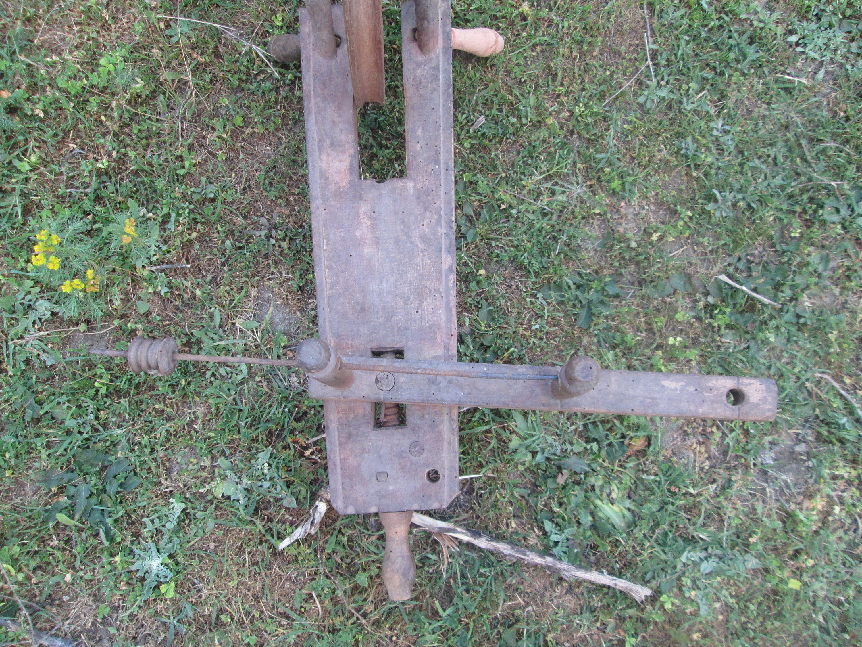 Moulinet Ancien En Bois - Pêche - Objet De Collection Ou Déco