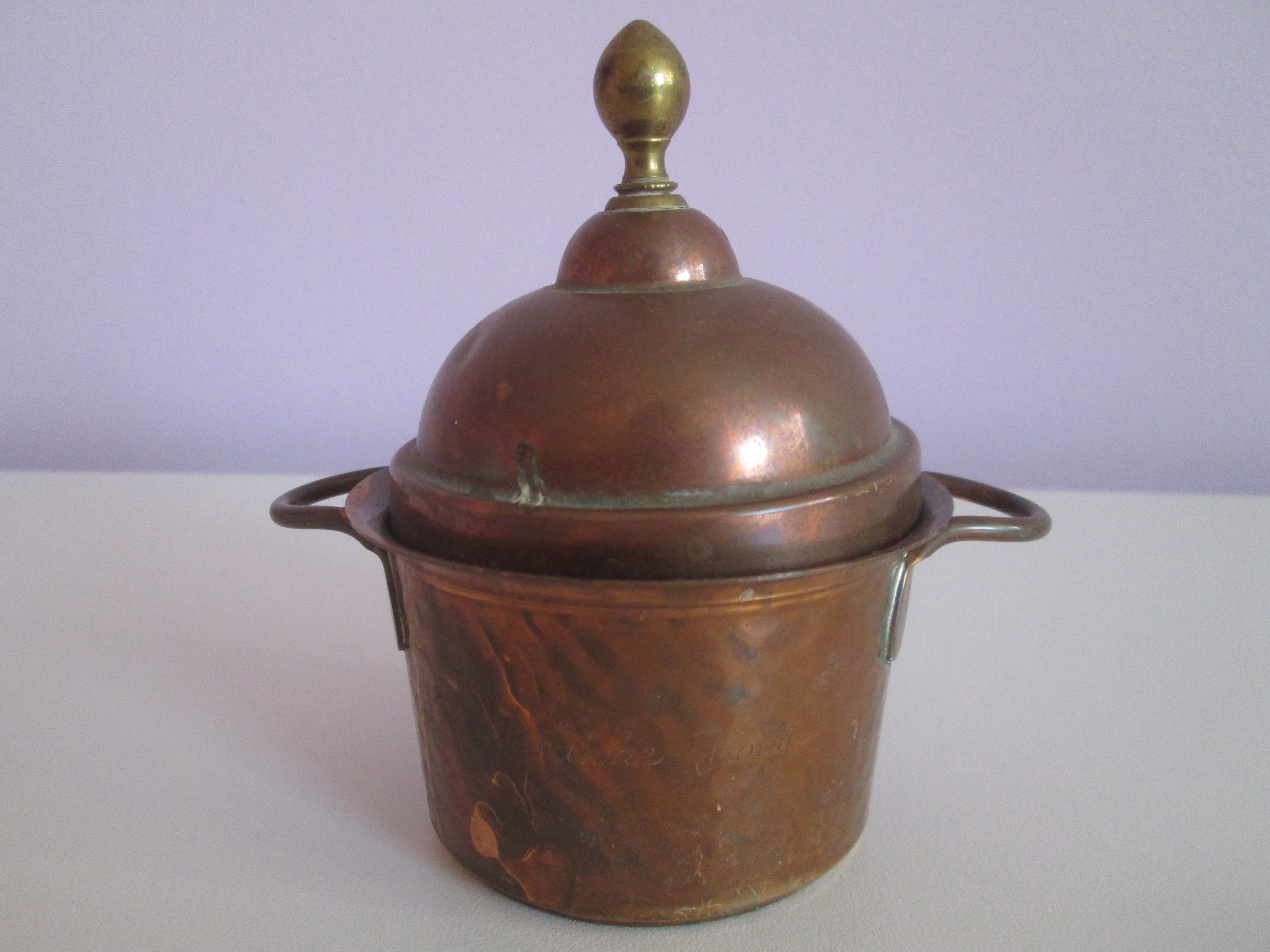 Home & Living Jars & Containers Rustic bowl Hand hammered copper pot