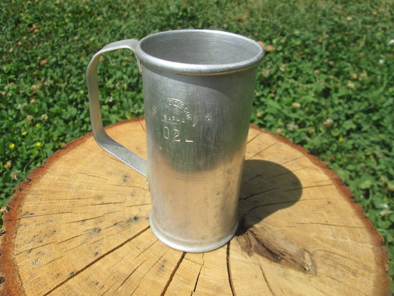 Aluminum Measurement Jug 200 Ml, Vintage Measure Cup With Handle
