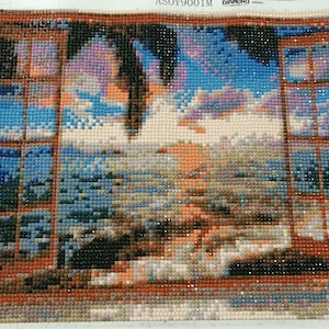Hand beaded tapestry, Wall decoration, Handmade wall decor, Home beaded decor, Gobelin, Needlepoint, Gift idea