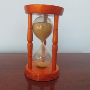 Reloj de arena de madera vintage, Reloj de arena, Temporizador de arena vintage, Temporizador de reloj de arena vintage, Temporizador de arena, Decoración del hogar vintage, Idea de regalo