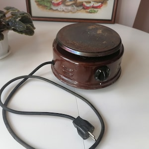 Vintage electric hob, Small stove, Old electric stove, Kitchen hot plate, Old cooking stove, Working electric hob, Vintage kitchen decor