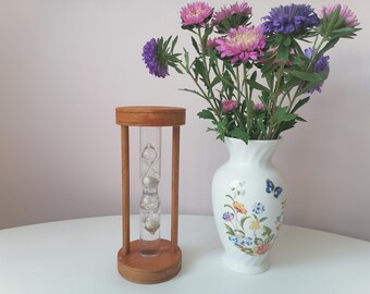 Reloj de arena de madera vintage: temporizador de arena de 40 segundos