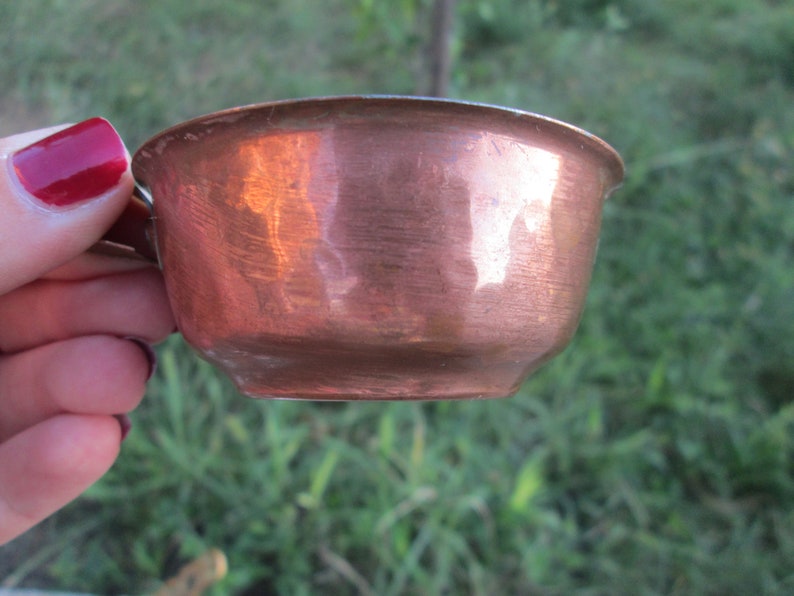 Handmade copper set Copper cups Vintage Turkish coffee set Copper pot Gift idea Turkish coffee pot Coffee cups Copper coffee set