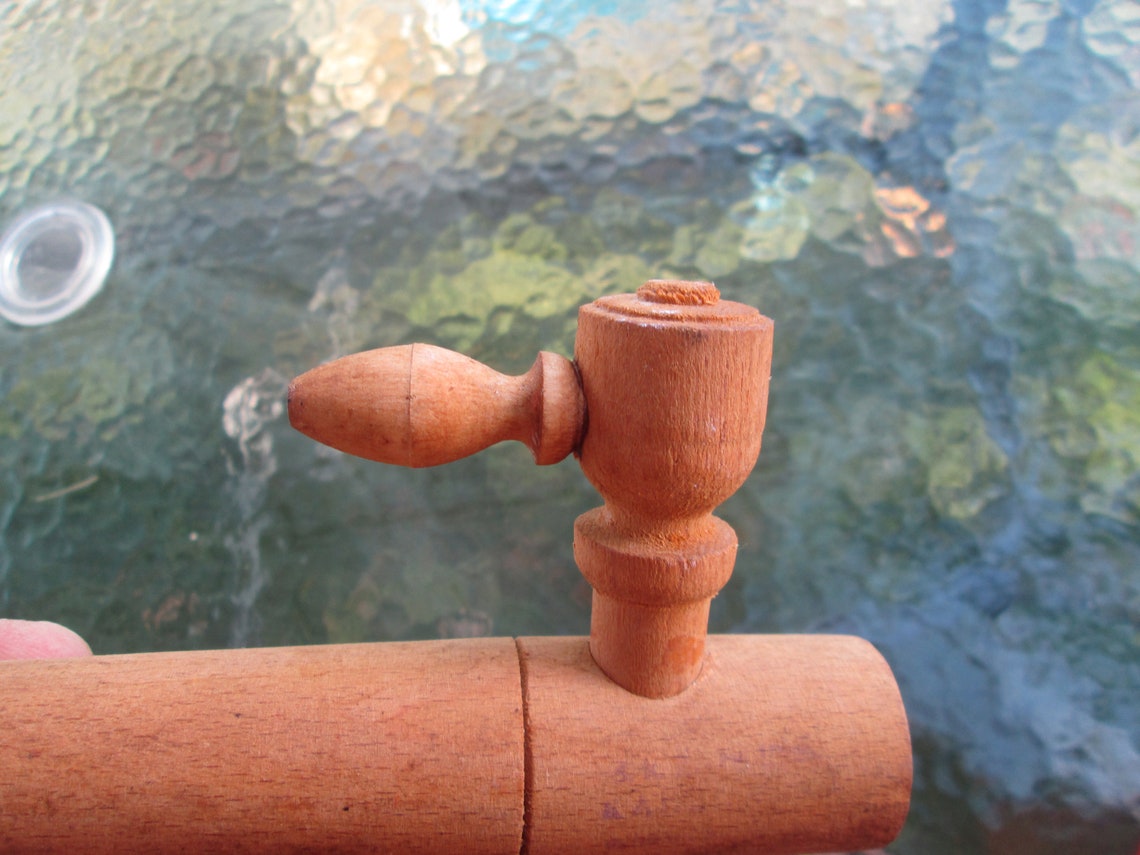 Spigot Vintage Wooden Spigot Handmade Spigot Wine Barrel Etsy