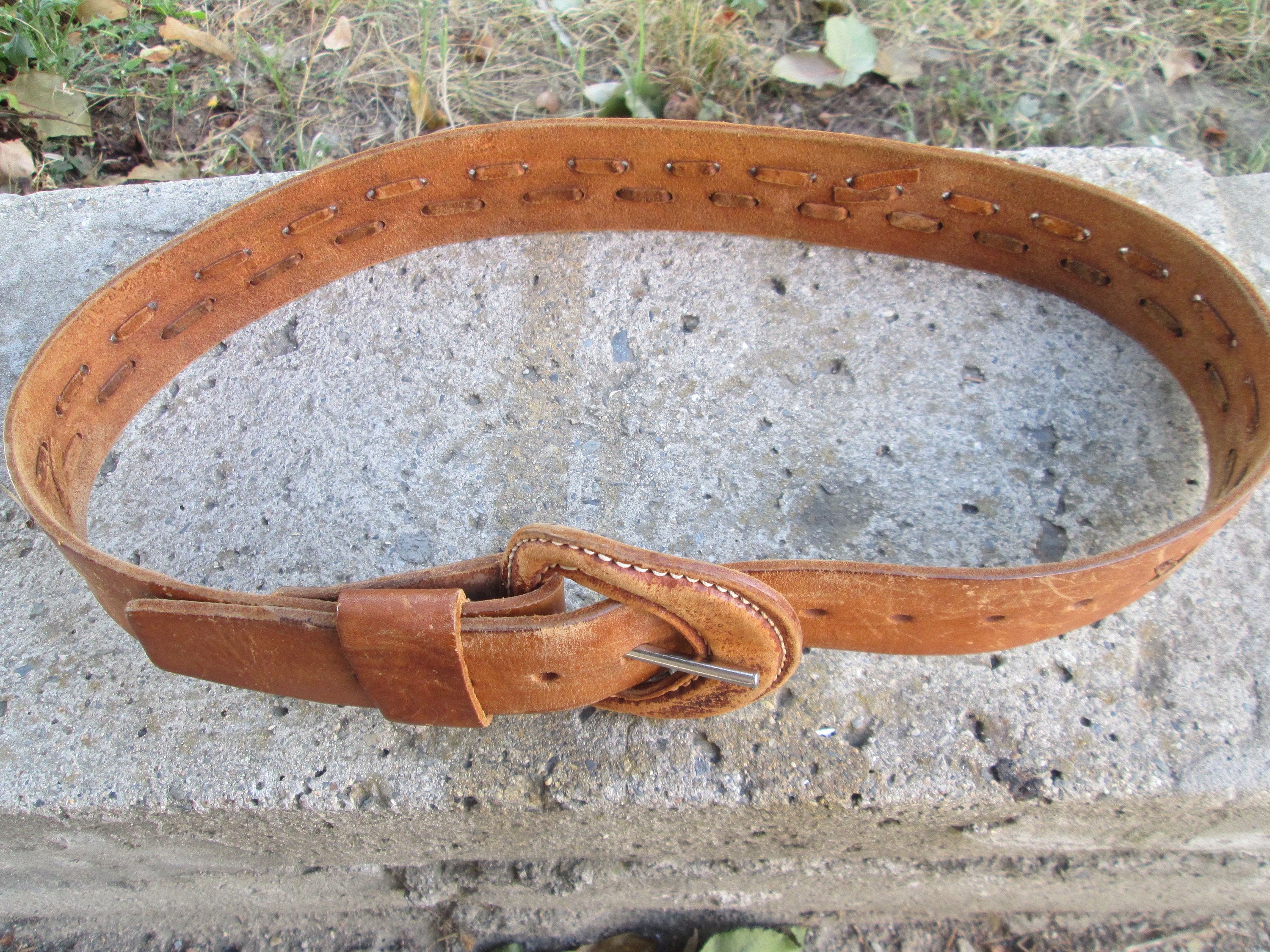 Made In Paris France Genuine Leather Vintage Pichy Poo Women\'s Brown Belt Sz 34 Brown 34 Size Belts for Women for sale | eBay main image 2