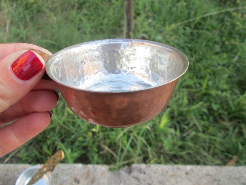 Handmade copper set Copper cups Vintage Turkish coffee set Copper pot Gift idea Turkish coffee pot Coffee cups Copper coffee set
