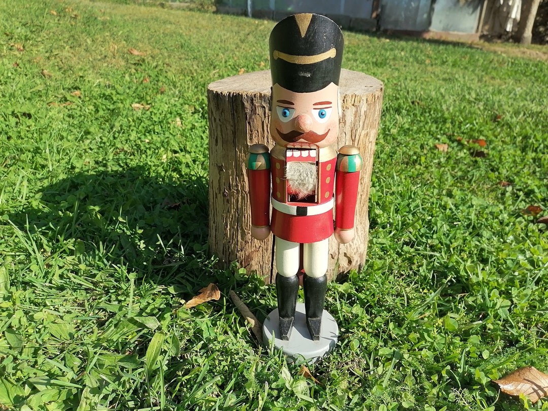 Big Nutcracker, Wooden Nutcracker, Hand Painted Nutcracker, Christmas