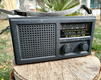 Vintage USSR Radio SOKOL 304, Pocket Transistor Receiver, 1970s