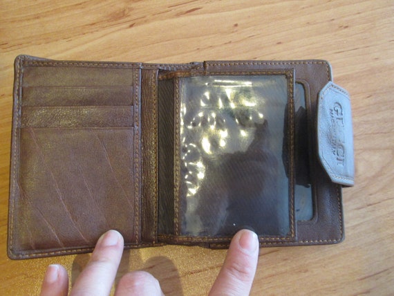 Leather wallet, Vintage purse, Women's leather wa… - image 6