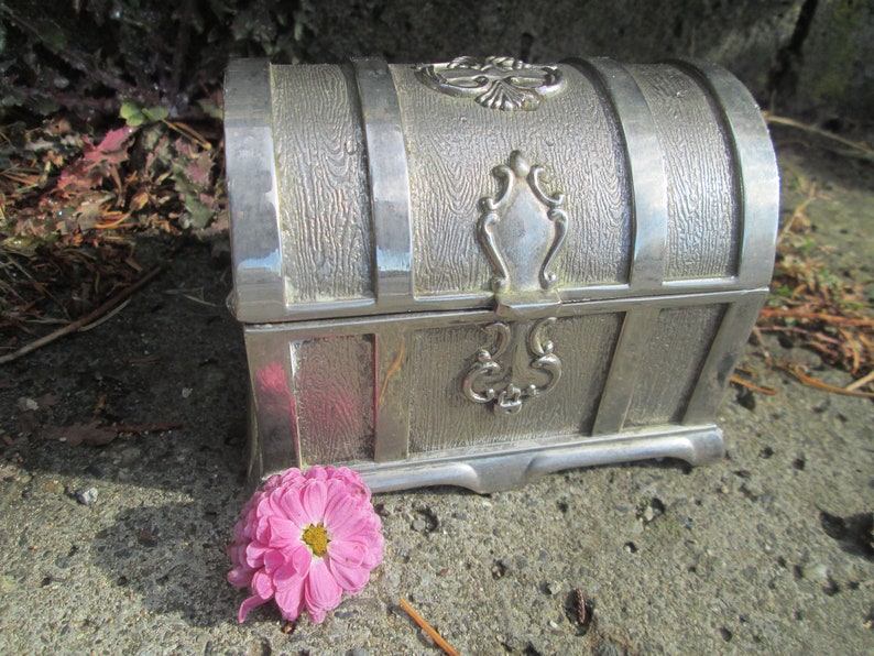 Metal Jewellery Box Vintage Jewellery Box Metal Jewelry Etsy