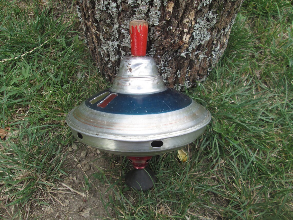 Metal Toy Top 1974 Vintage Toy Top Spinning Toy Top USSR Etsy