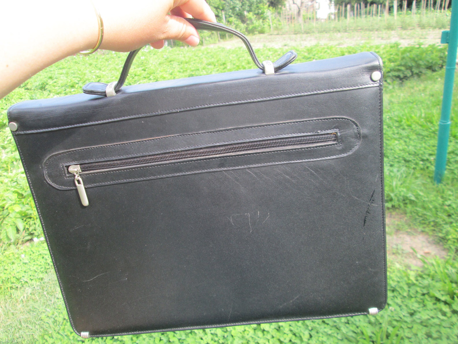 Borsa Porta Supporto Musicale in Oxford Nera Custodia Imbottita