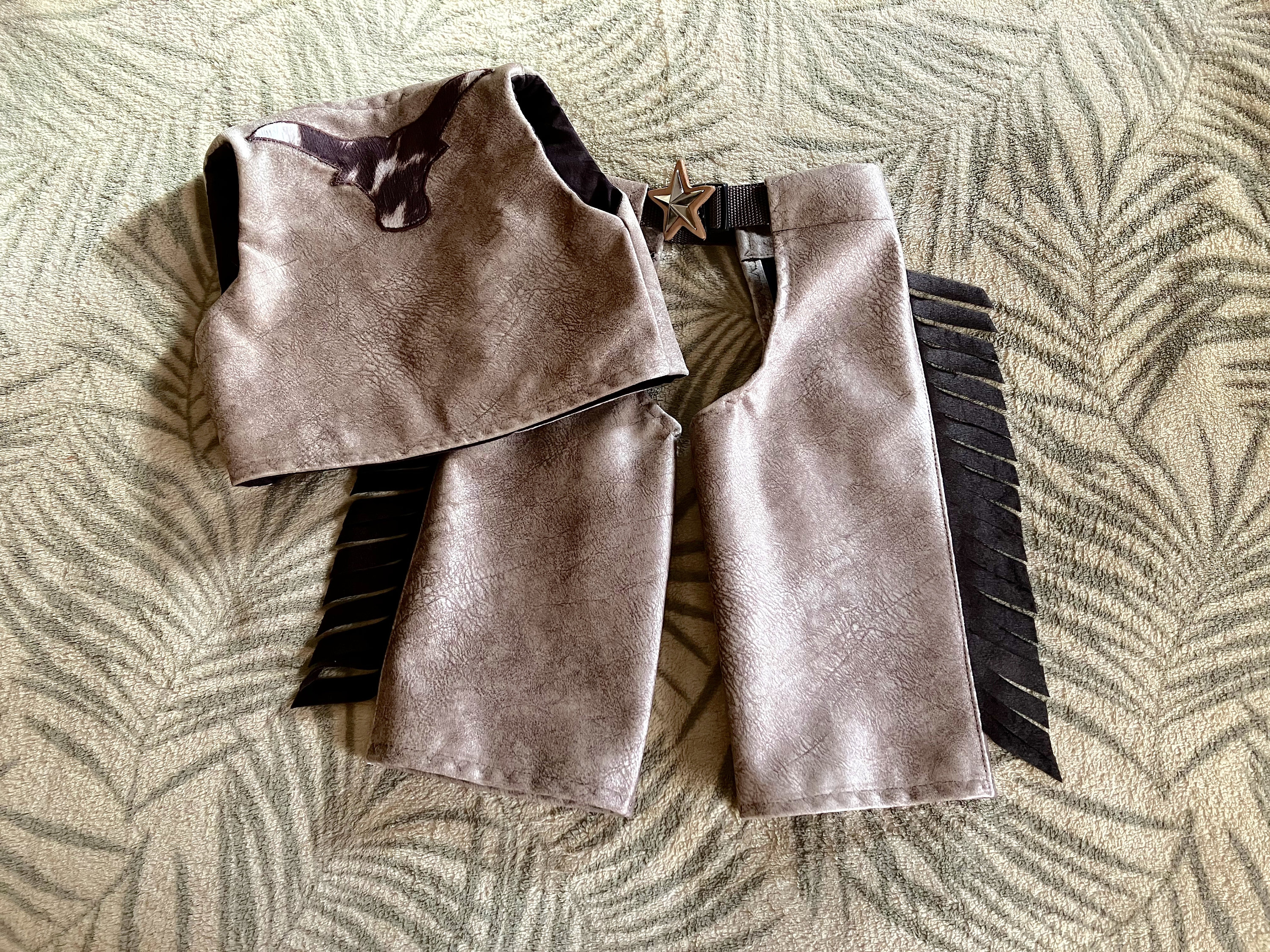 Infant/Baby/Toddler/Child's Vest & Chaps outfit