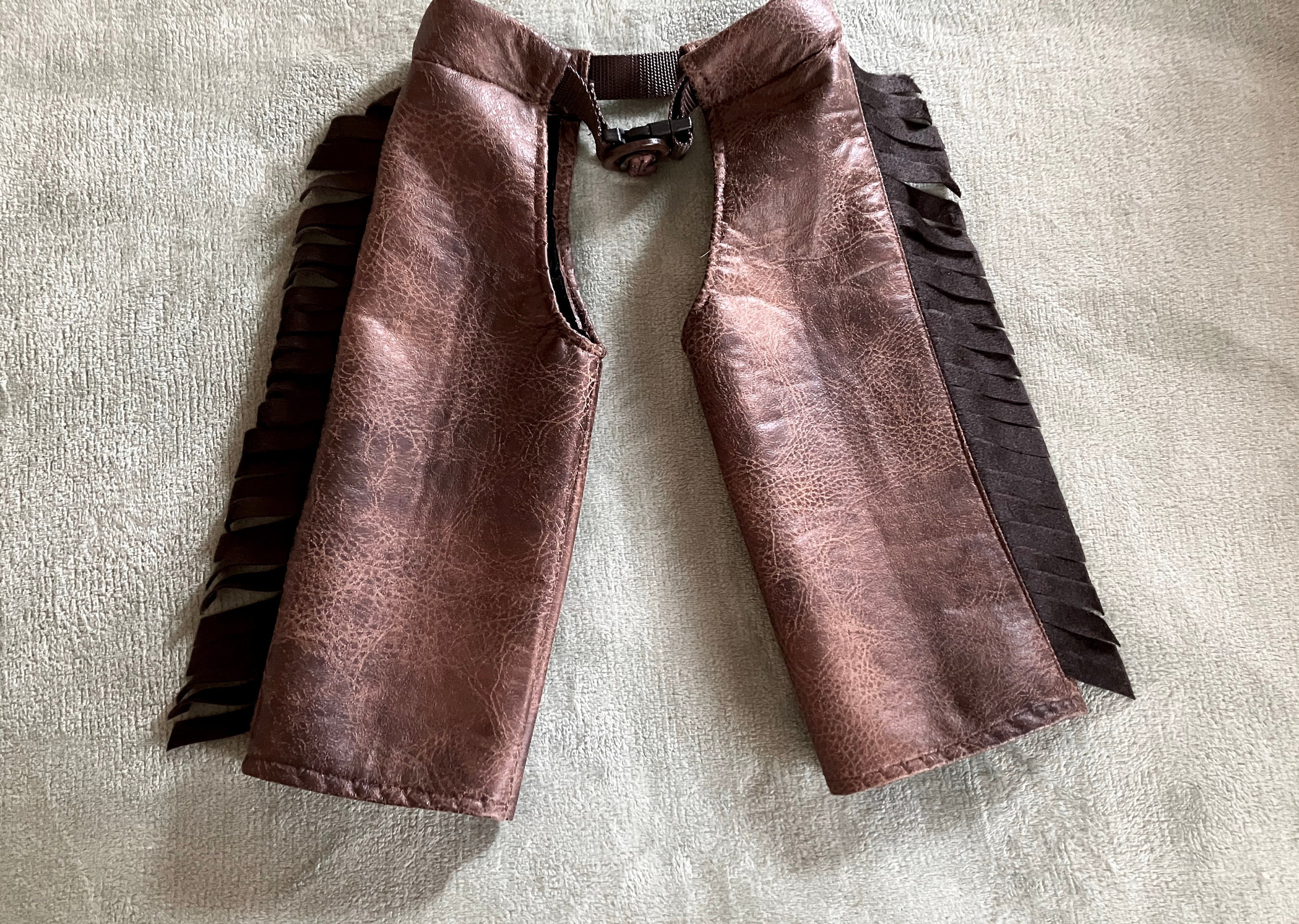 Newborn, baby, infant, toddler, child's faux leather Chaps