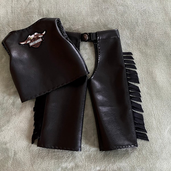 Baby/Toddler/Child's biker chaps & vest