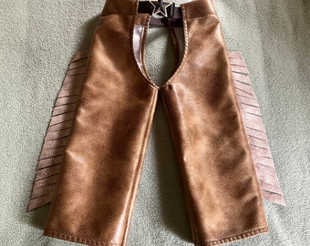 Toddler/Child's Faux leather Chaps
