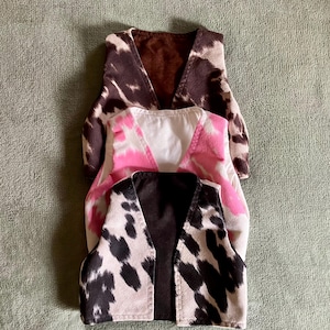 Newborn/infant/baby/Toddler/Child's faux coehide vest