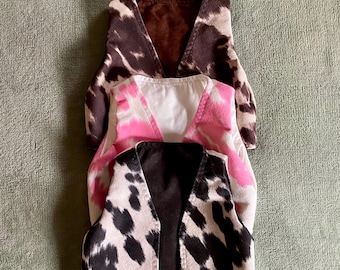 Newborn/infant/baby/Toddler/Child's faux cowhide vest