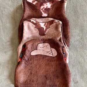 Newborn, infant, baby/toddler/child&#39;s faux leather vest
