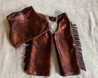 Baby/Toddler/child's western Chaps & vest outfit