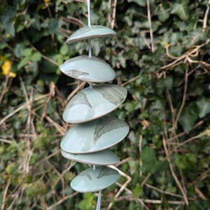 Ceramic botanical wind chime