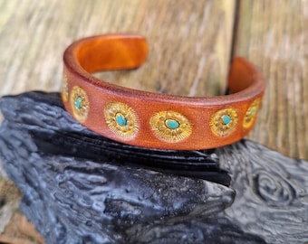 Leather Cuff Bracelet 1,5 width, Handcrafted Bracelets for Women, Jewellery & Gifts, Leather Bangles.