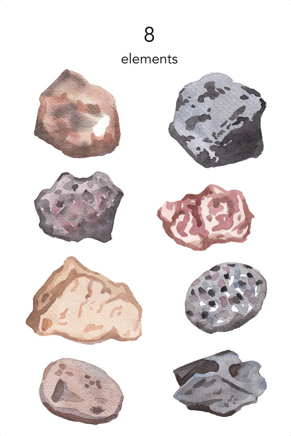 Types Of Rocks Clipart