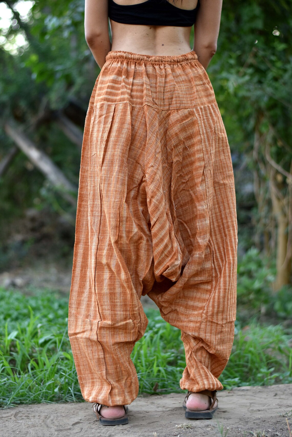 Unisex Harem Pants Khadi Pants Tribal Pants Khadi Clothing Etsy