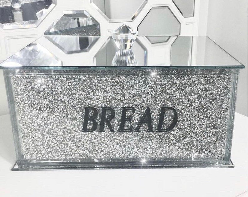 Very Large Bread Bin Crushed Diamond Etsy