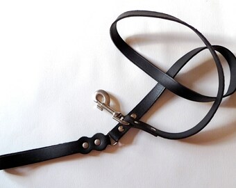 Dreifach Geflochtenes Leder Hund Blei – 50 Cm Lang, Mit Karabiner, Klassisches Design