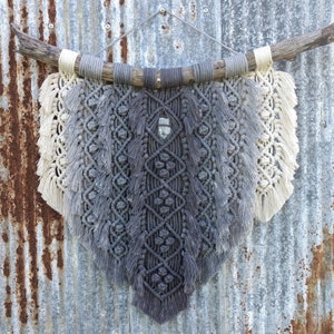 Macrame Pattern PDF Tutorial Download DIY Feather Fringe Wall Hanging - How to Dye Cord Ombre image 6