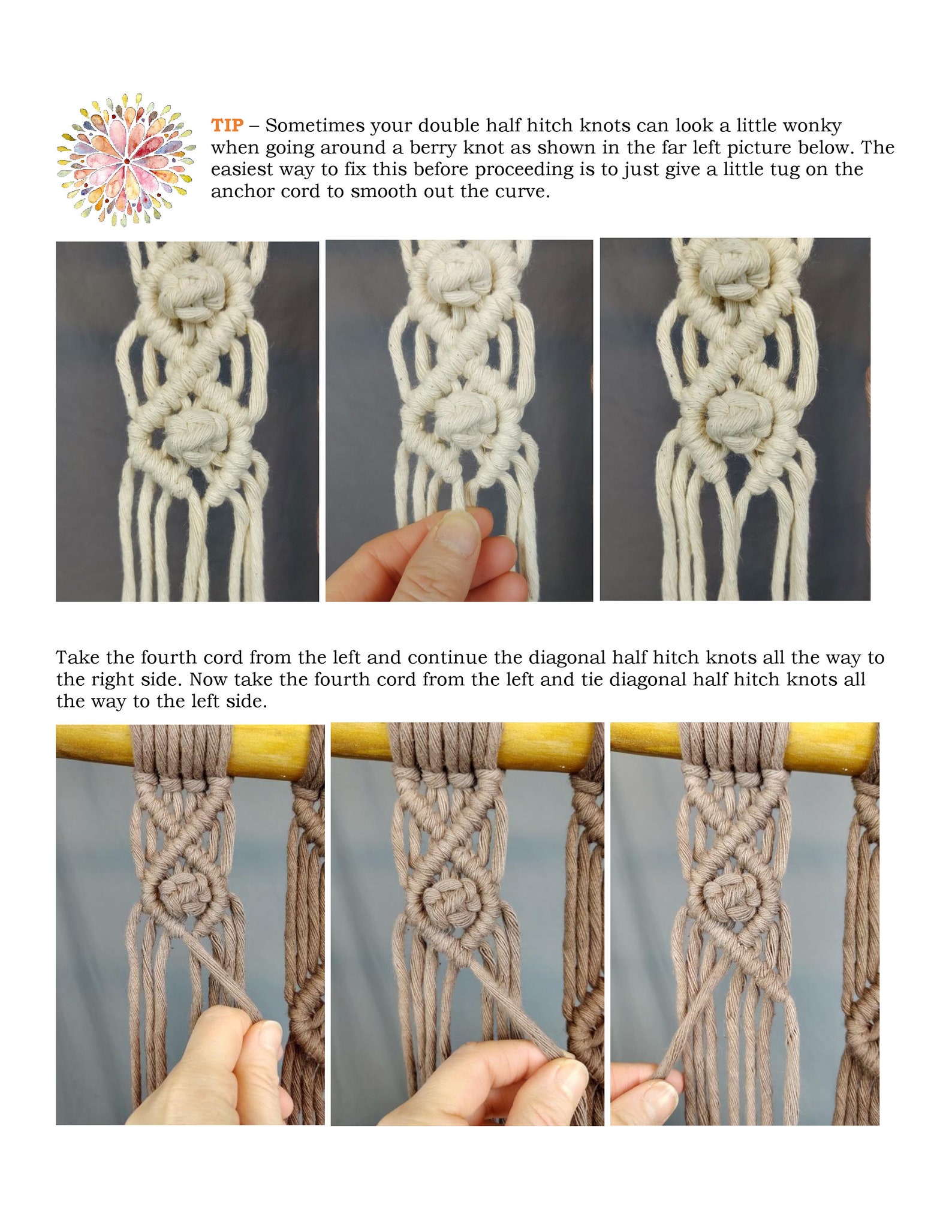 Macrame Pattern PDF Tutorial Download DIY Feather Fringe Wall - Etsy