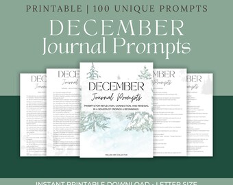 Dagboekprompts december: digitale journaalprompts: dagelijks schrijven aan een dagboek