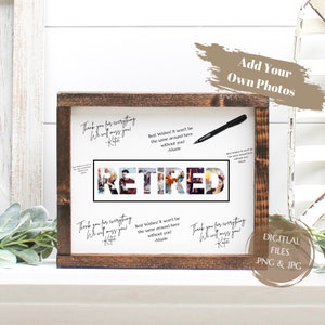 Retirement Gift - Retirement Card - Retirement Guestbook - Happy Retirement - Personalized Cards