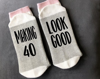 40th Birthday Socks-40 AF-Forty AF-Vintage 1981-40th Birthday Gifts-Birthday Gift Ideas-Birthday Gift for Him-40th Gift-Friend Gift