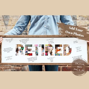 Retirement Card - Retired 2025- Retirement Guestbook - Retirement Gift -  Personalized Retirement Cards
