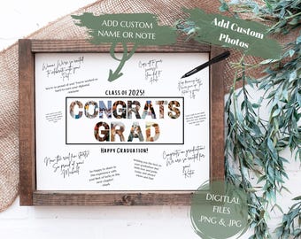 Graduation Guestbook - Graduation Card - Graduation Party  - College Graduation - Highschool Graduation - Graduation Sign - 2025 Grad Gift