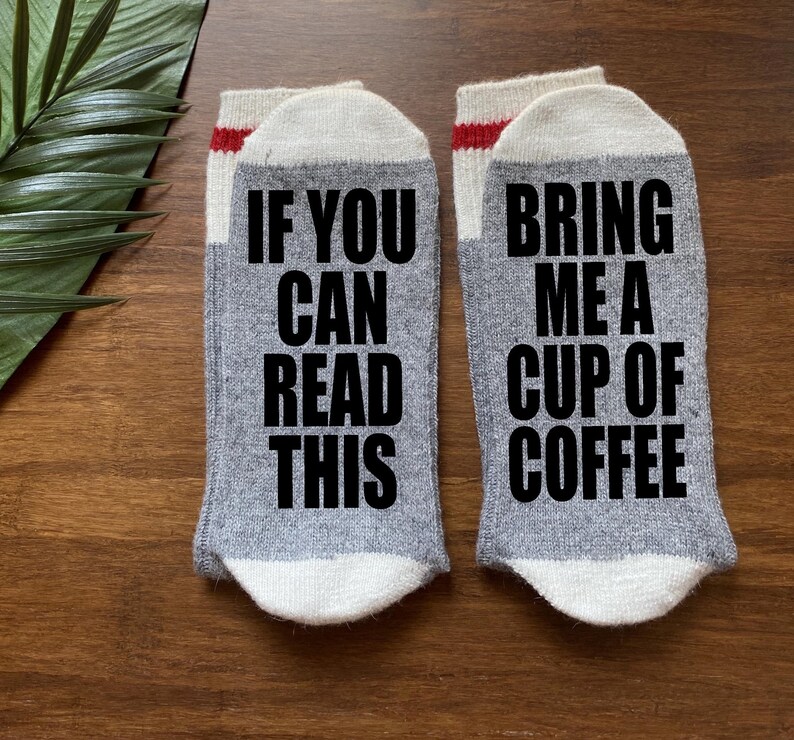 Tea Gift-Tea Socks-If You Can Read This-Gift for Mom-Teacher Gift-Best Friend Gift-Grandma Gift image 2