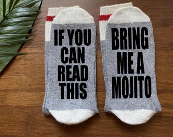 Mojito-Socks-Best Friend Gift-Mojito Gifts-If You Can Read This-Cocktails-Cocktail Gifts-Birthday Gift-21st Birthday-Gifts Under 20