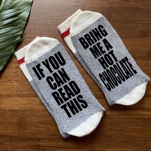 Tea Gift-Tea Socks-If You Can Read This-Gift for Mom-Teacher Gift-Best Friend Gift-Grandma Gift image 4