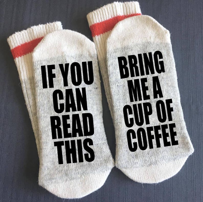 Coffee-Coffee Gift-Coffee Socks-Bring me Coffee-Teacher image 0