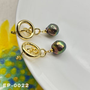 Barock Perlen Ohrringe, Perlen Ohrringe, Brautjungfer Schmuck, Hochzeitsschmuck, Geschenk für sie