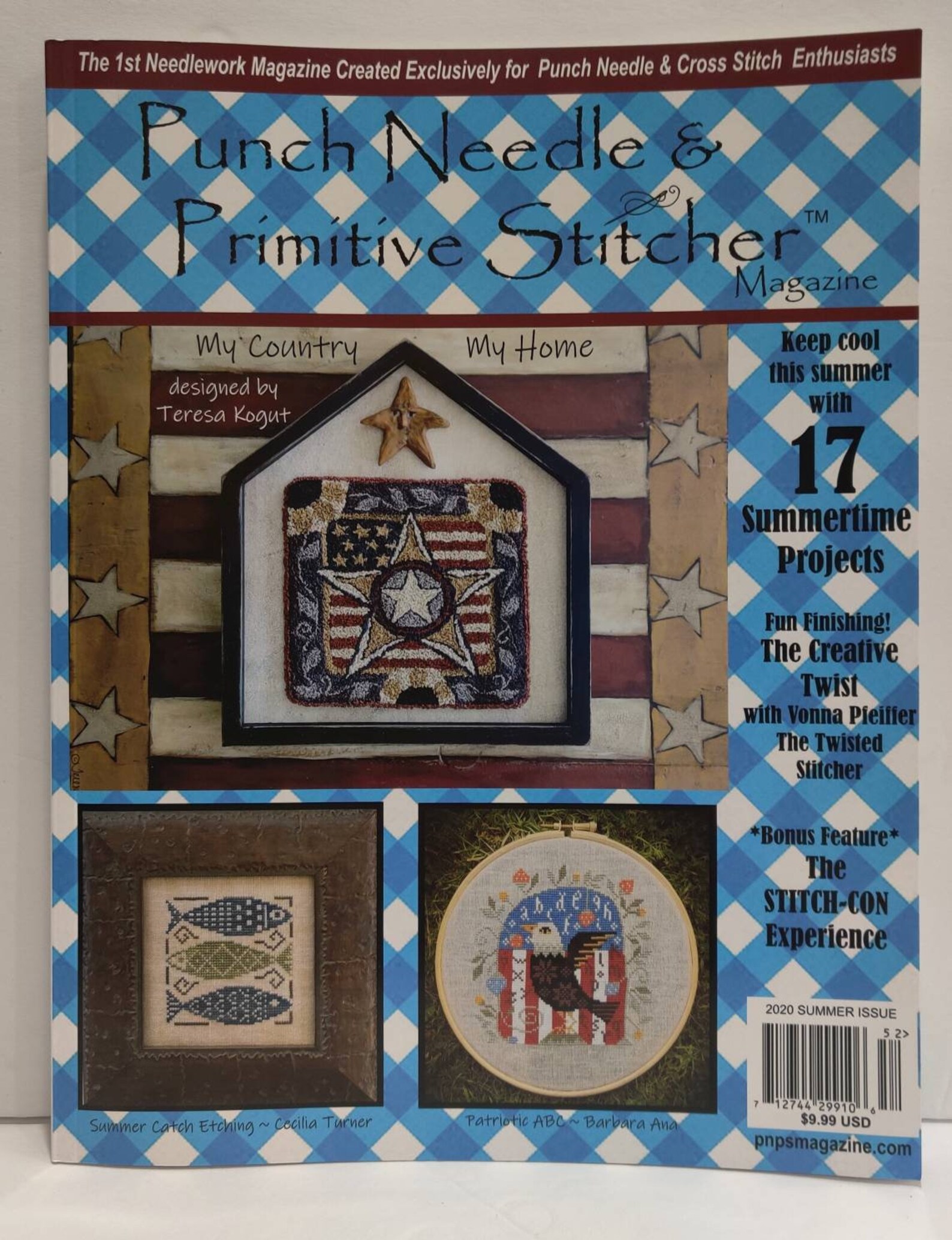 Punch Needle and Primitive Stitcher 2020 Summer Issue. Brand Etsy