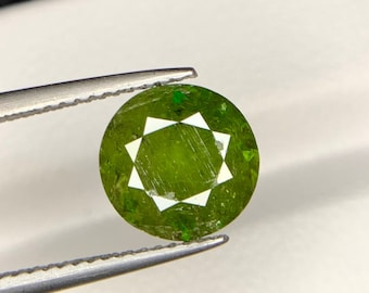 Round Cut Sphene, Titanite Sphene Gemstone, Sphene Jewellery, Engagement Ring - 3.20 cts