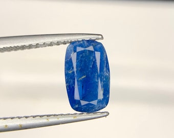 Rare Afghanite Natural and UntreatedAfghanite Gemstone Electric Blue with UV Fluorescence 0.90 CTS