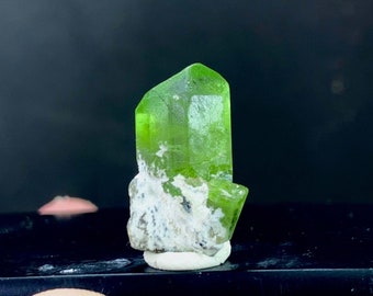 Terminated Gemmy Green Peridot Crystal Specimen From Supat Mine Pakistan