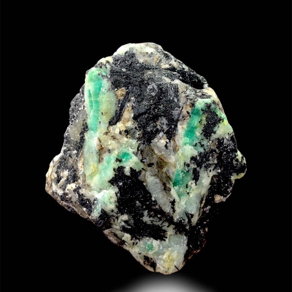 Natural Green Emerald Crystal on Matrix From Swat Pakistan, Emerald Geodes - 278 gram