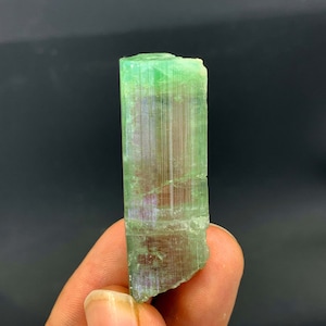 18.25 Gram Watermelon Tourmaline Crystal,Natural Bi Color Tourmaline Crystal, Green Tourmaline Crystal Specimen